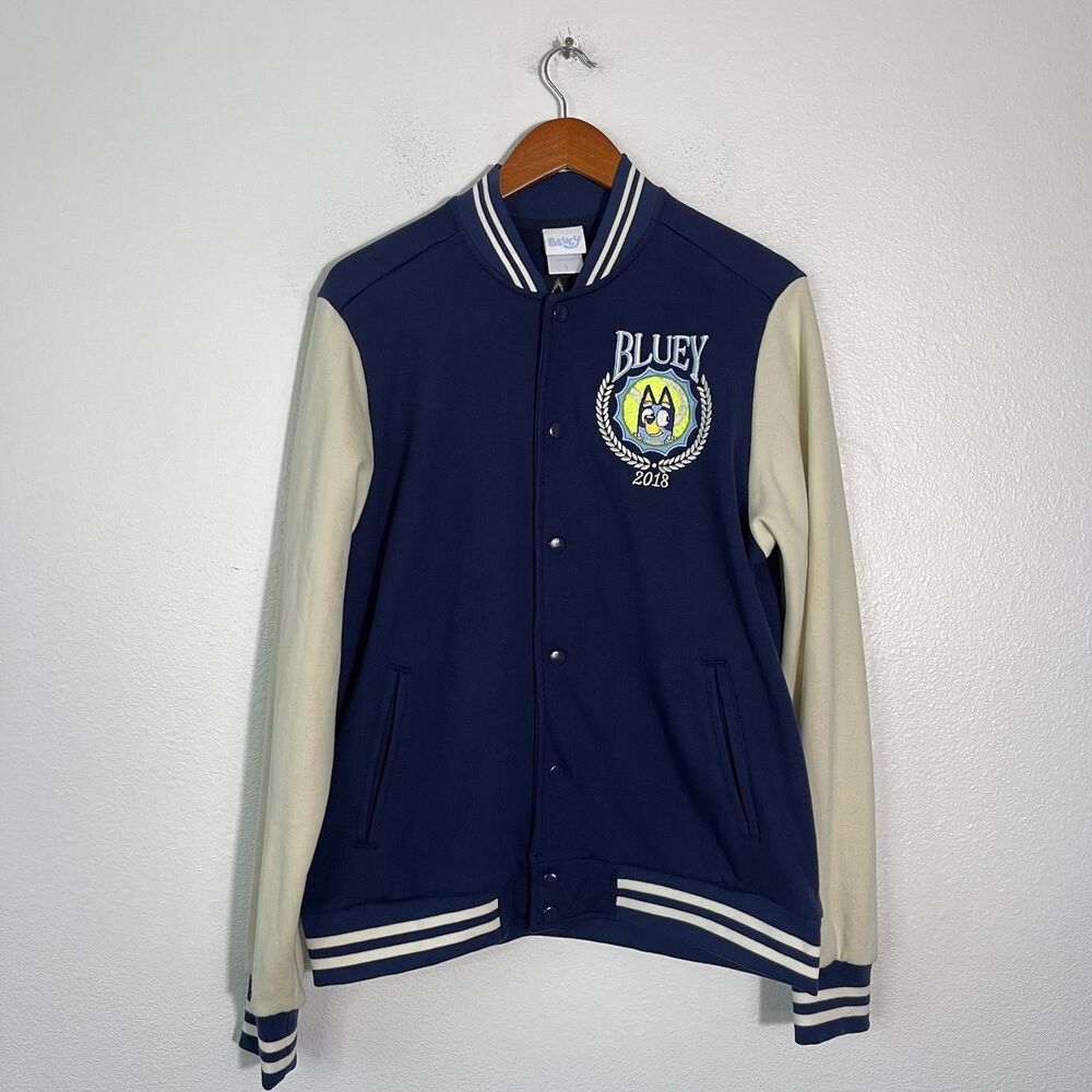 Bluey Tennis Embroidered Bomber Jacket BoxLunch Exclusive Unisex Small NEW